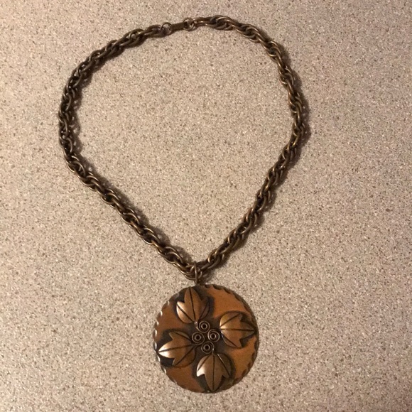 Vintage REBAJES Copper Necklace choker RARE EUC! - Picture 4 of 8